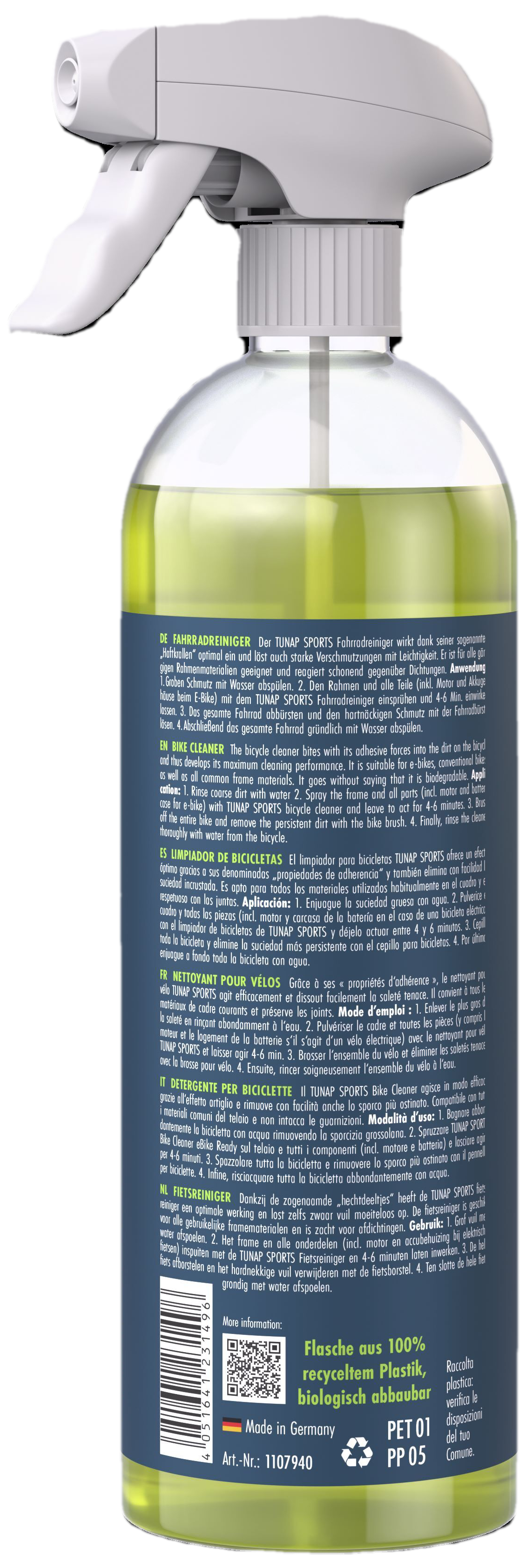 Tunap Sports Fahrradreiniger 750 ml
