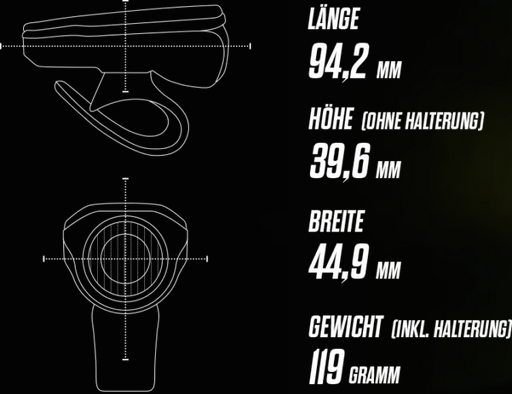 Sigma Beleuchtungsset Aura 80 USB / Blaze mit Bremslicht