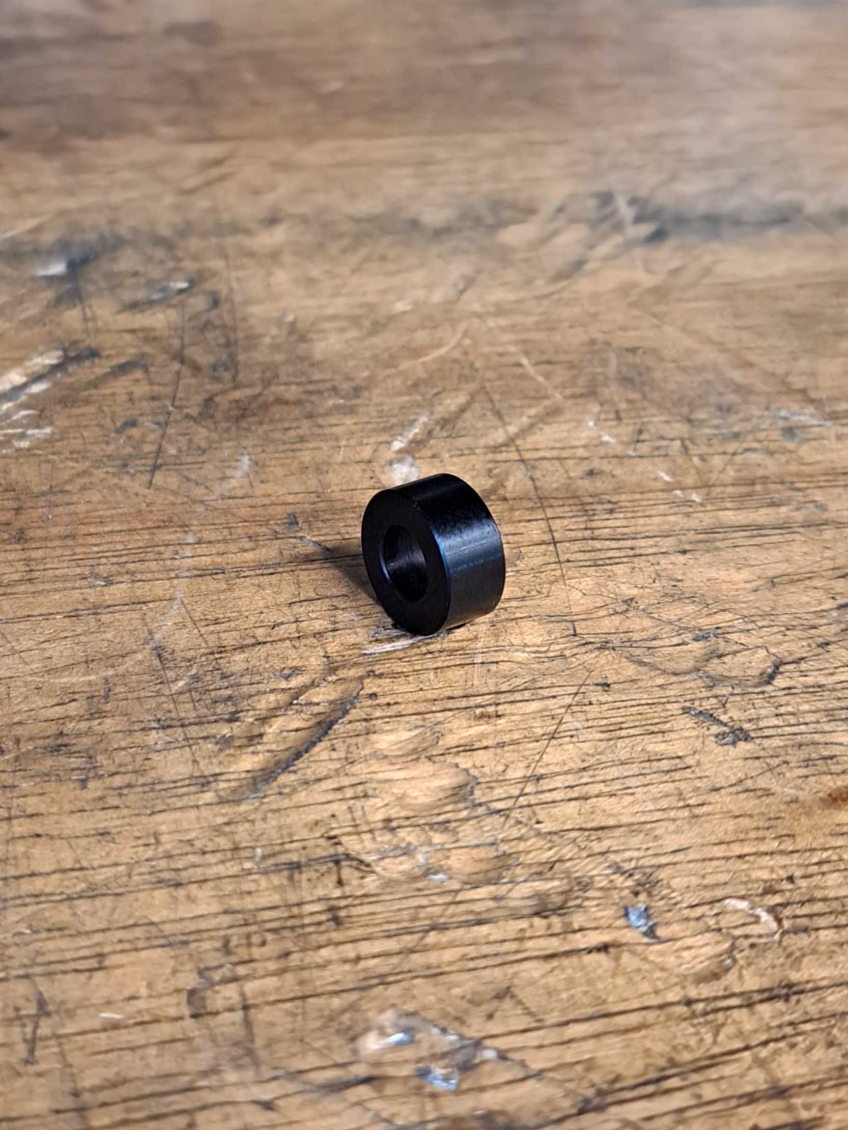 Abstandshalter Aluminium für z. Bsp. R&M Frontgepäckträger 6,2 mm Bohrung