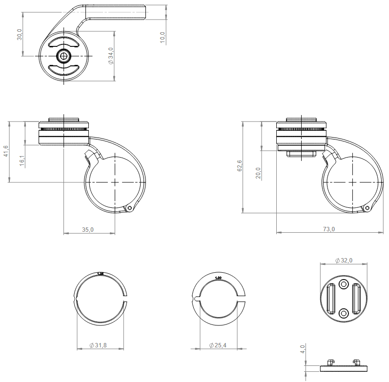 SP Connect Handlebar Mount Pro MTB