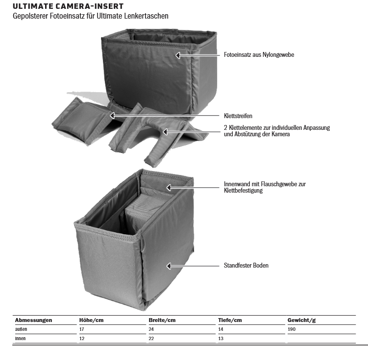 Ortlieb Ultimate Camera-Insert