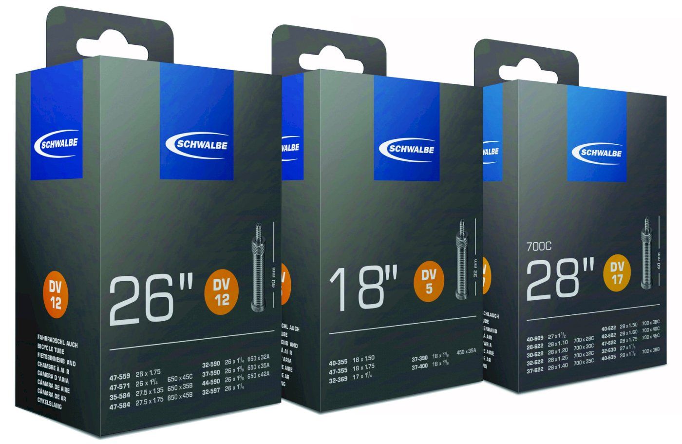 2er Set Fahrradschläuche 16 Zoll - Französisches Ventil Für City-Bike & Trekkingrad